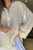Sabo Boucle Flower Blouse Stone